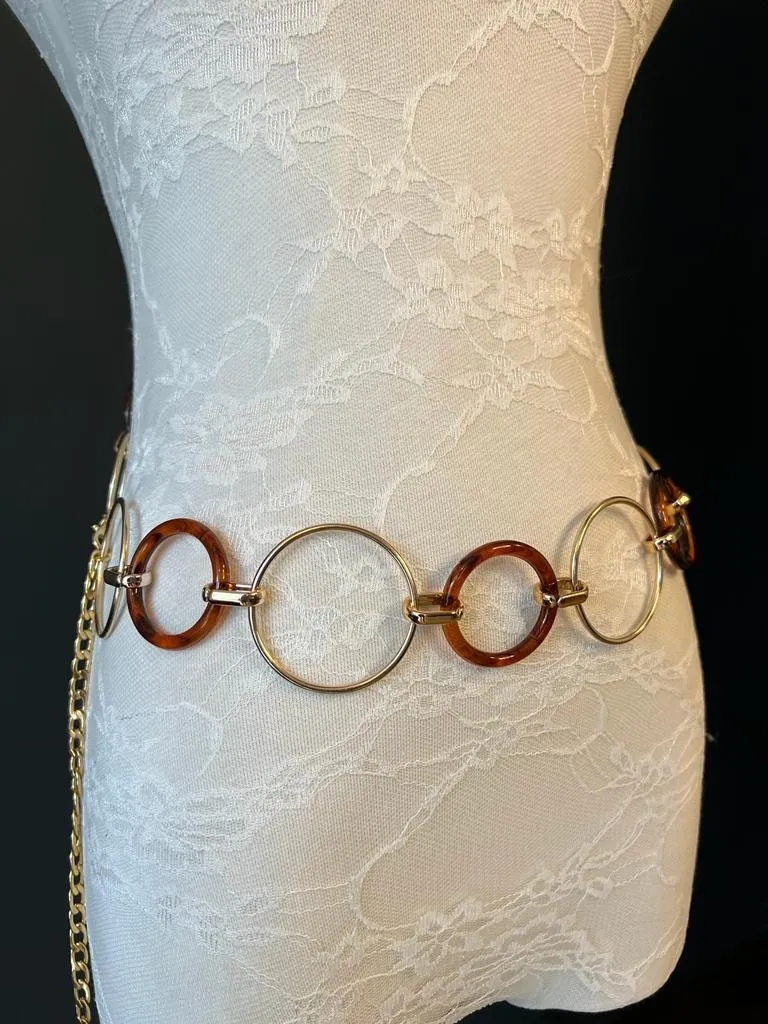 X-long Belt, Ring Belt, Fashion Belt, Gold Ring Belts, Swimwear, Clothing, Belt Accessory, UK 4-32