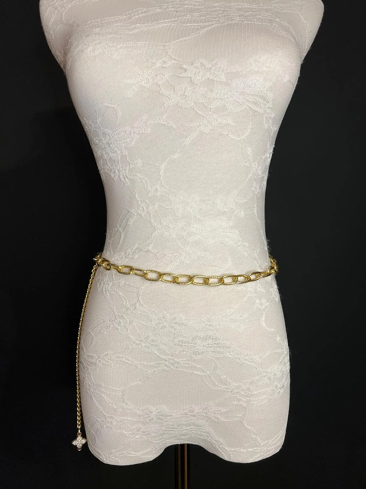 X-long Chain Belt, Gold Chain Belt, Fashion Belt, Fashion Accessory, UK sizes 4-34
