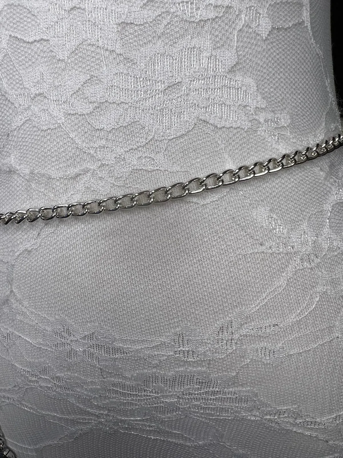 X-long Chain Belt, Silver Chain Belt, Fashion Belt, Fashion Accessory, UK sizes 4-32