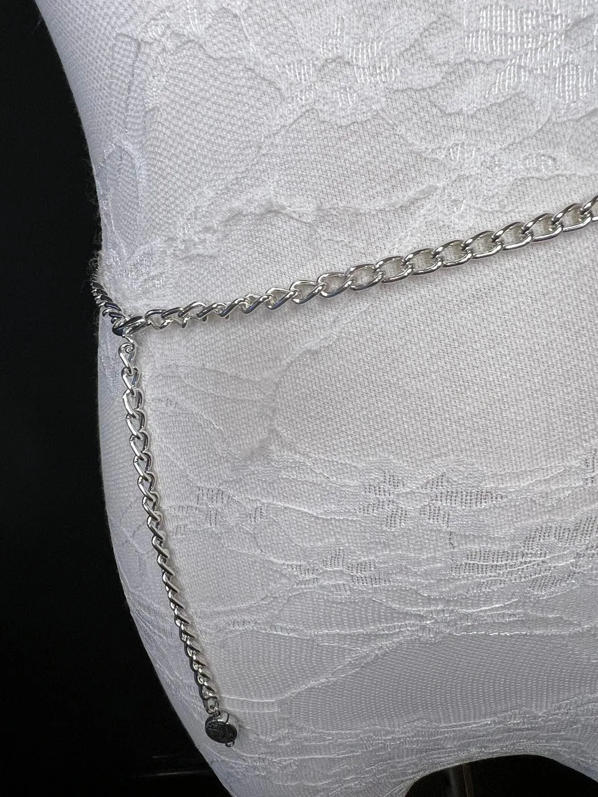 X-long Chain Belt, Silver Chain Belt, Fashion Belt, Fashion Accessory, UK sizes 4-32