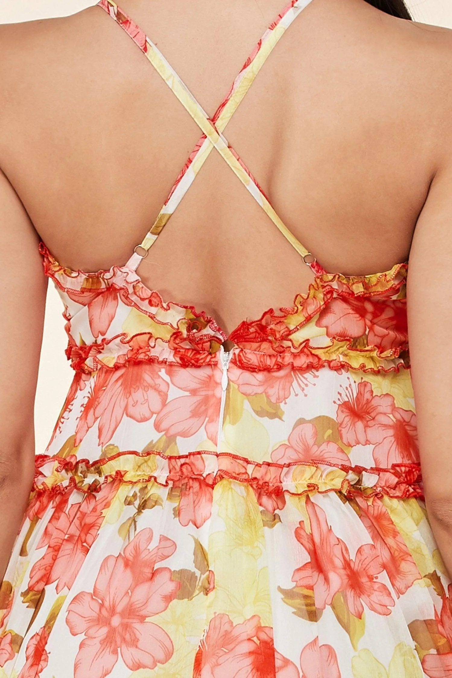 YELLOW CORAL MAXI DRESS