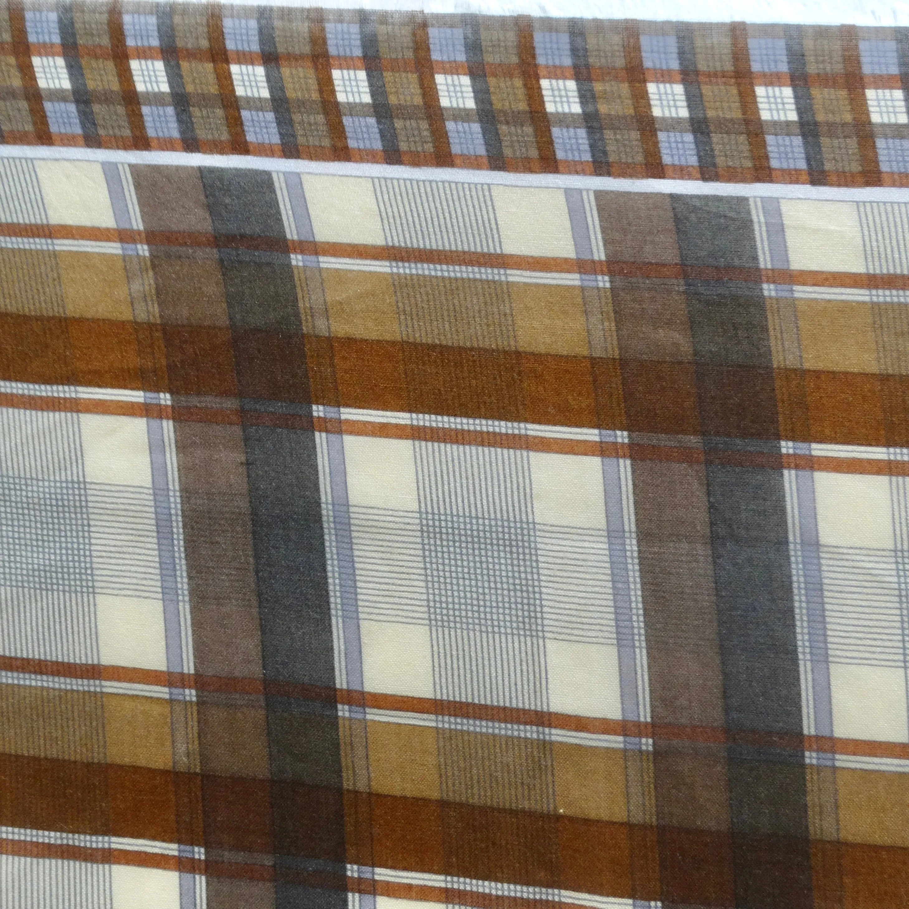 Yves Saint Laurent 1980s Brown Printed Scarf
